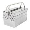 3-Tier Stainless Steel Cantilever Toolbox, Foldable Portable Tool Organizer view 1