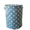 Snowflyk Large Waterproof Laundry Basket, Linen Fabric Storage Organizer, 13.7 x 17.7 in view 1