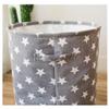 Snowflyk Large Waterproof Laundry Basket, Linen Fabric Storage Organizer, 13.7 x 17.7 in view 4