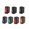 JRBJWYVV 10-Pack KCD3 Rocker Switches, 31 × 14 mm, ON-ON/ON-OFF, 3-Pin, Blue Light view 2