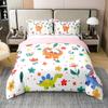 100% Organic Cotton Dinosaur Duvet Cover Set, 220 x 240 cm view 1