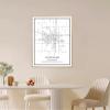 Cleveland, Mississippi Wall Art City Map, Unframed Canvas, 9 x 11 in view 3