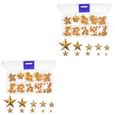 SEWACC 300-Piece Gold Metal Rivet Kit for Clothing, Bags, Shoes, Hats and Leathercraft