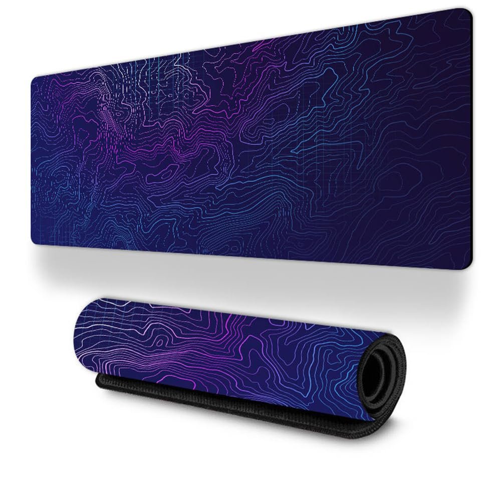 Treer Simple and Stylish Gaming Mouse Pad, Purple, 600 x 300 mm
