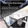 Front Door Awning with Side Panel, Aluminum Alloy Brackets, Rain and Snow Protection view 3