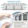 Front Door Awning with Side Panel, Aluminum Alloy Brackets, Rain and Snow Protection view 4
