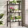 Snaweo 3-Tier Metal Plant Stand, Black, 23.6 in/60 cm view 1