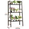Snaweo 3-Tier Metal Plant Stand, Black, 23.6 in/60 cm view 2