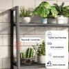 Snaweo 3-Tier Metal Plant Stand, Black, 23.6 in/60 cm view 4