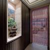 FENGSHOUU Bamboo Beaded Curtain, Wooden Doorway Room Divider, 130 x 150 cm, 162 Strands, Red view 4