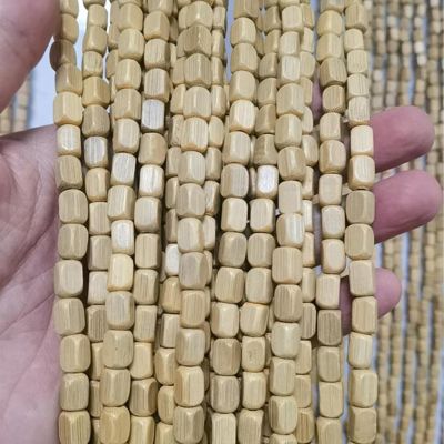 FENGSHOUU Bamboo Beaded Curtain, Wooden Bead Door Curtain, 90 x 150 cm, 113 Strands, Natural