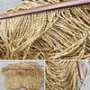FENGSHOUU Bamboo Beaded Curtain, Wooden Bead Door Curtain, 90 x 150 cm, 113 Strands, Natural view 2