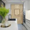 FENGSHOUU Bamboo Beaded Curtain, Wooden Bead Door Curtain, 90 x 150 cm, 113 Strands, Natural view 3