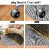 Round Office Chair Mat, 90 cm, Floor Protector for Hardwood, Laminate and Carpet view 4
