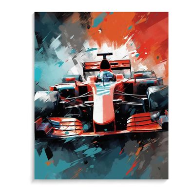 ZHXXFD Sports Car Paint by Numbers Kit with Frame, 16 x 20 in