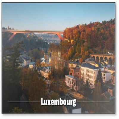 Refrigerator Magnet, Design 18, Luxembourg City