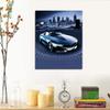 ZHXXFD Paint by Numbers Sports Car with Frame, 40 x 50 cm, DIY Canvas Kit, A28 view 3