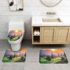 XDCYWBZDBC Luxuriser 3-Piece Non-Slip Bathroom Rug Set view 2