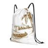 DEXNEL Large Drawstring Beach Bag, Black, One Size view 2