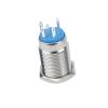 16 mm 12 V Blue LED Illuminated Latching Push Button Switch view 4