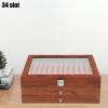 Aangeebone 34-Slot Fountain Pen Display Storage Box, Vintage Rosewood, 31 × 20 × 12.5 cm view 4