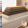 VisLarsc Custom Indoor Window Seat Cushion, Teddy Velvet Foam Bench Pad, Waterproof, Cat-Scratch-Resistant, Non-Slip Base, 155 x 25 x 4.5 cm view 1