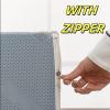 VisLarsc Custom Indoor Window Seat Cushion, Teddy Fleece Sponge Pad, Waterproof, Cat-Scratch Resistant, Non-Slip Bottom, 155 x 30 x 4.5 cm view 3