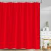 18meng Art Red Shower Curtain, 90 x 180 cm, Heavyweight Polyester, Waterproof, Mold-Resistant, Washable, with 12 Hooks view 1