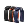 LQXHZ Watch Band Compatible with Breitling and Omega (Black Black Black B, 23 mm) view 2