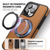 Sitthyw iPhone 14 Magnetic PU Leather Case with Ring Stand, Gray view 2
