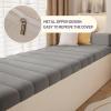 KYMMPL Custom-Size Window Seat Cushion, Waterproof Teddy Fleece, Sapphire Blue, 165 × 25 × 4.5 cm view 4