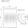 18meng Art Shower Curtain, 200 x 240 cm, Green Ombre, Waterproof Polyester, 12 Hooks view 2