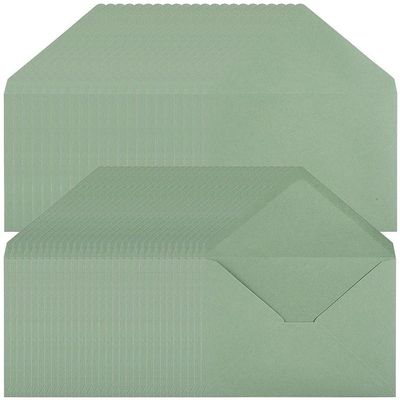 Luxylei 50-Pack Sage Green A7 Envelopes with V-Flap