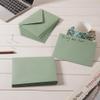 Luxylei 50-Pack Sage Green A7 Envelopes with V-Flap view 3
