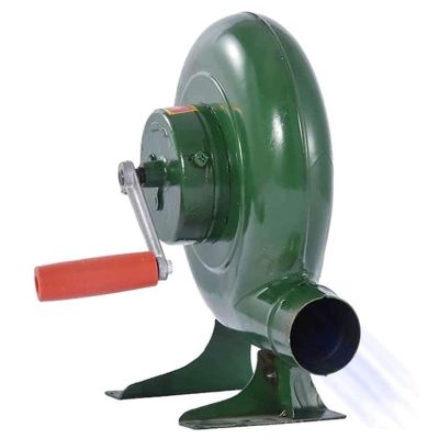 Pealihuy Commercial Hand-Crank BBQ and Forge Blower, Iron Gear, for Outdoor Use