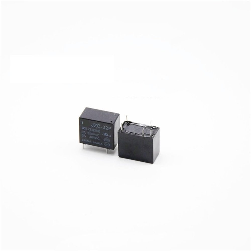 5-Piece Lot HF32F JZC-32F Power Relays, 5-Pin, 3A, 5V