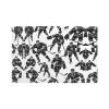 WHJYYXDE Black Hockey Pattern Placemats, 12 x 18 in, Set of 6 view 1