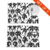 WHJYYXDE Black Hockey Pattern Placemats, 12 x 18 in, Set of 6 view 4