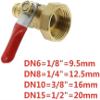 Brass Barbed Ball Valve for Water Lines view 4