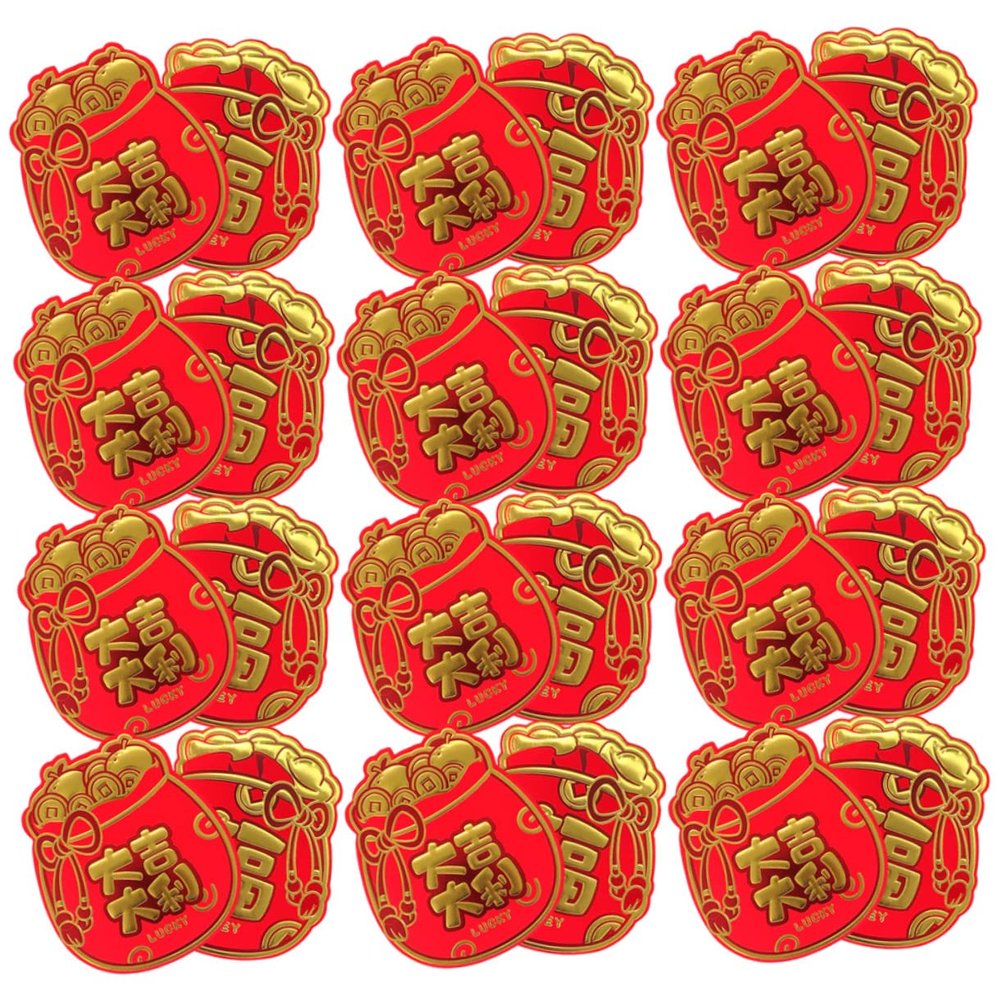 Gogogmee Red Envelopes for Spring Festival, Chinese Hongbao with Cartoon Patterns for Weddings and Birthdays, Random Style