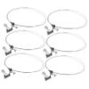 WOONEKY 6-Piece Stainless Steel Picture Hanging Set with Adjustable Wire Hooks view 1