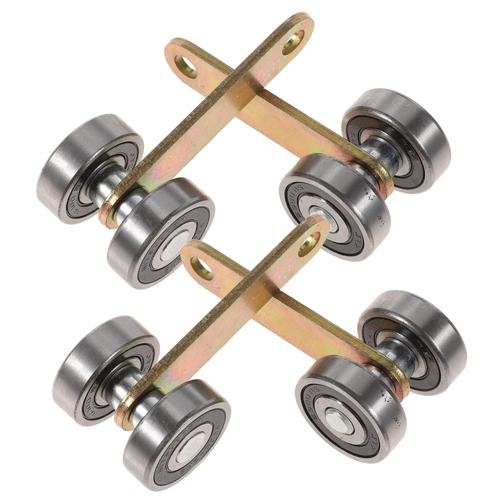 Sliding Rollers, Two-Wheel Bearing Trolley Assembly, 4-Piece, 50 kg