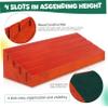Abaodam 4-Piece Wooden Card Holders with Base view 2