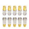 2-Pack F-Type Male to SMA Male Straight RF Coaxial Adapters view 4