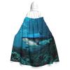 ETASUIOL Blue Shark Print Full-Length Halloween Hooded Cloak Costume view 1