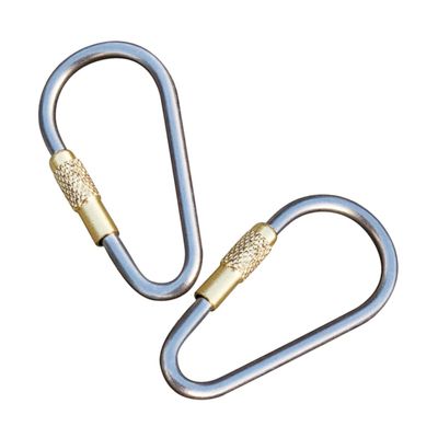 Sosoport 6-Piece High-Strength D-Shaped Locking Carabiner Hooks for Camping, Climbing, Backpacks and Hammocks
