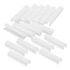 ORFOFE 16-Pack White PVC and PP Greenhouse Tube Clamps view 1