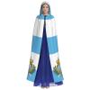XTYGETY Hooded Cape with San Marino Flag, Unisex Halloween, Christmas, Vampire, Wizard, Robe, Cosplay Costume view 2