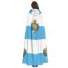 XTYGETY Hooded Cape with San Marino Flag, Unisex Halloween, Christmas, Vampire, Wizard, Robe, Cosplay Costume view 4