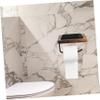 Homoyoyo Flat Black Aluminum Toilet Paper Holder with Shelf, Adhesive or Drill-Mount view 2